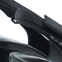 Zapato destalonado peep-toe negro tacón Jeannot NJ641 foto 6