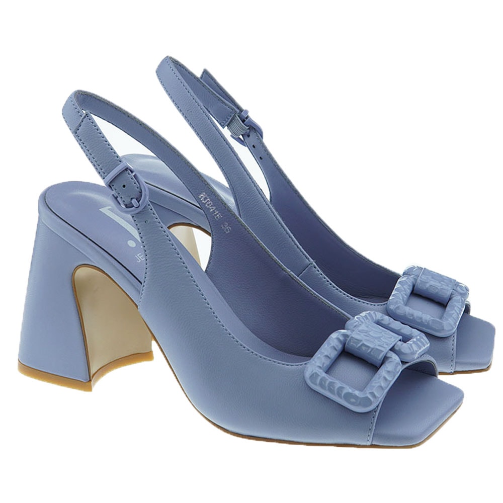 Zapato peep-toe destalonado cadena Jeannot NJ641