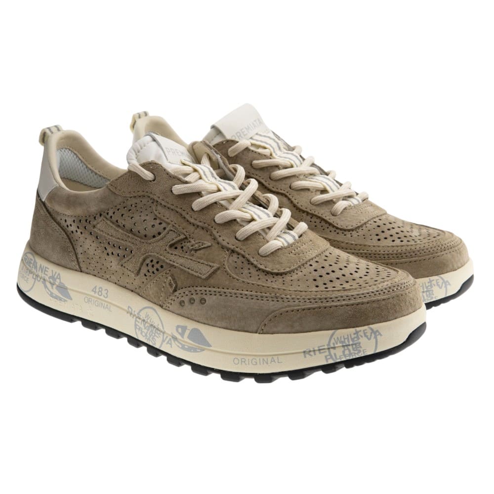 Zapatillas piel arena caballero Premiata Nous 8288