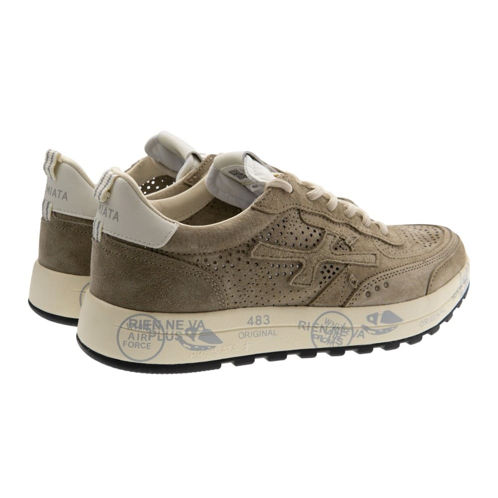 Zapatillas piel arena caballero Premiata foto 4