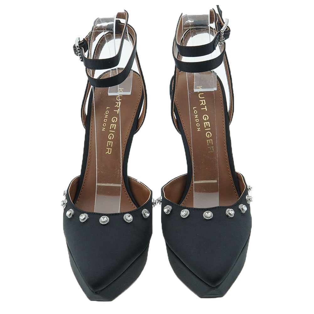 Zapatos ceremonia satén pulsera cristales Kurt Geiger Octavia Platform foto 2