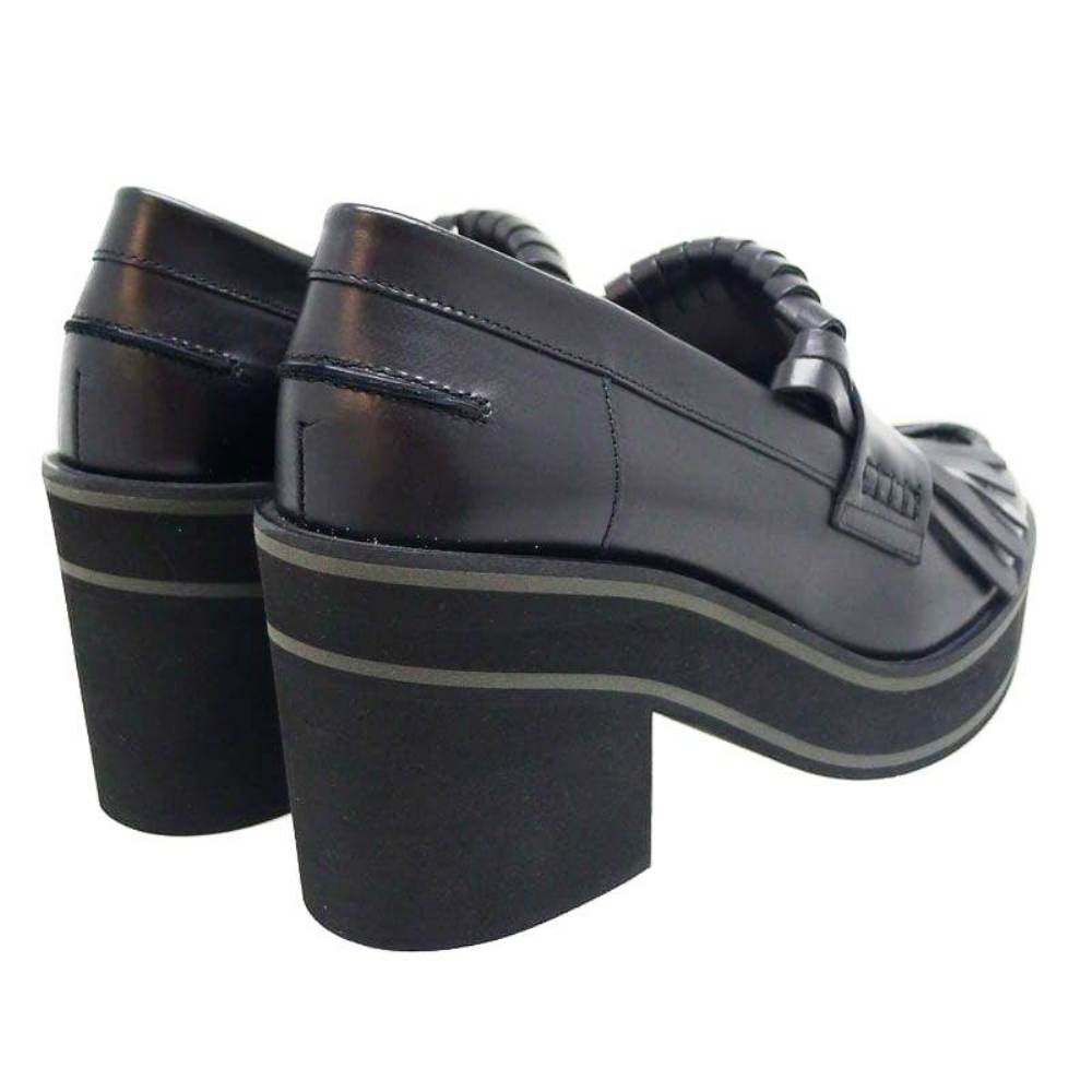 Mocasín de tacón y plataforma Paloma Barceló Ohio Vitello Negro foto 4