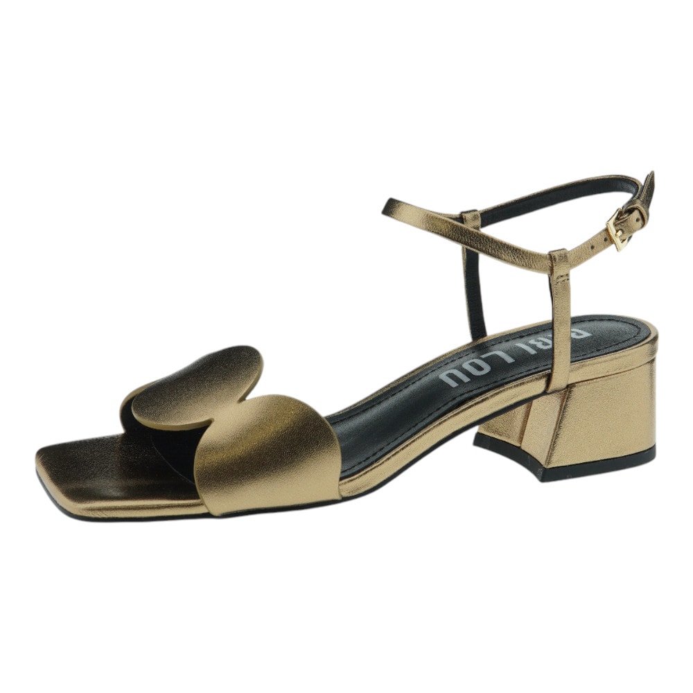 Sandalias tacón Bibilou metalizadas oro | Elegancia y comodidad foto 3