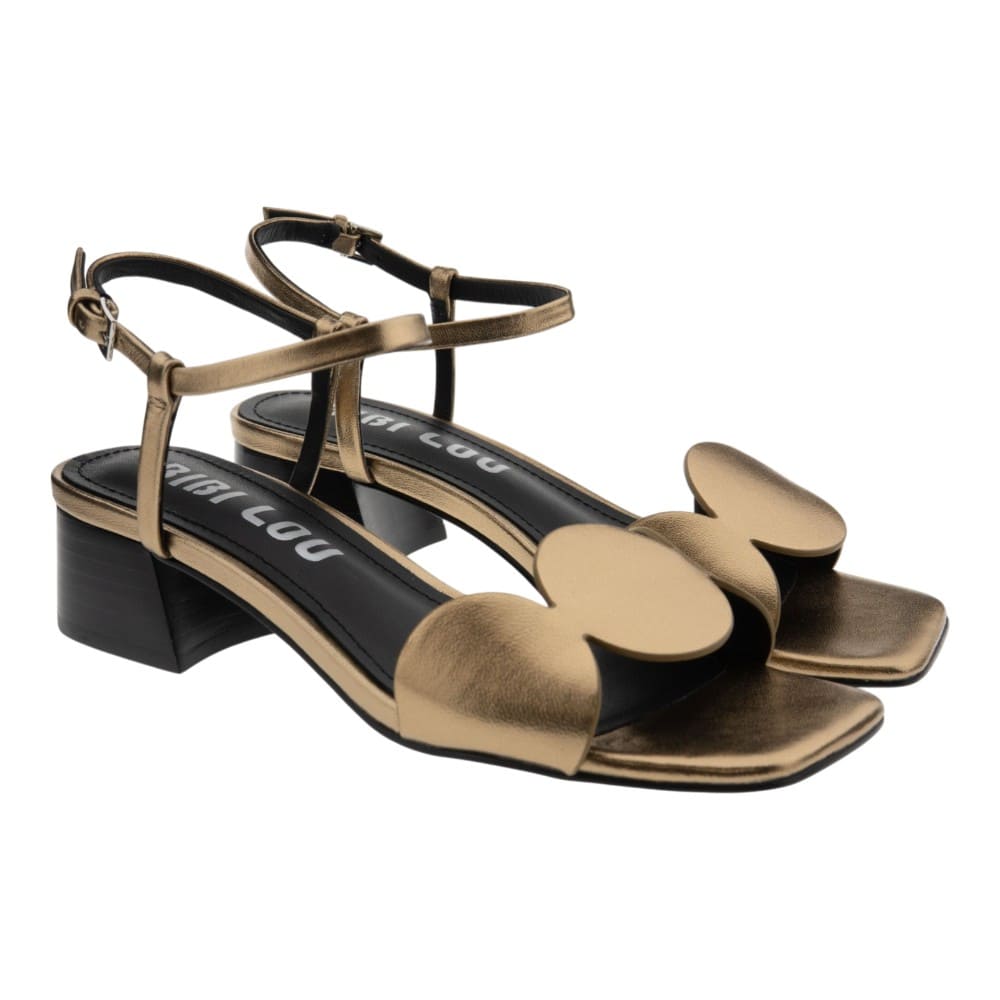 Bibilou sandalias tacón ancho bronce Onami Sandal 40