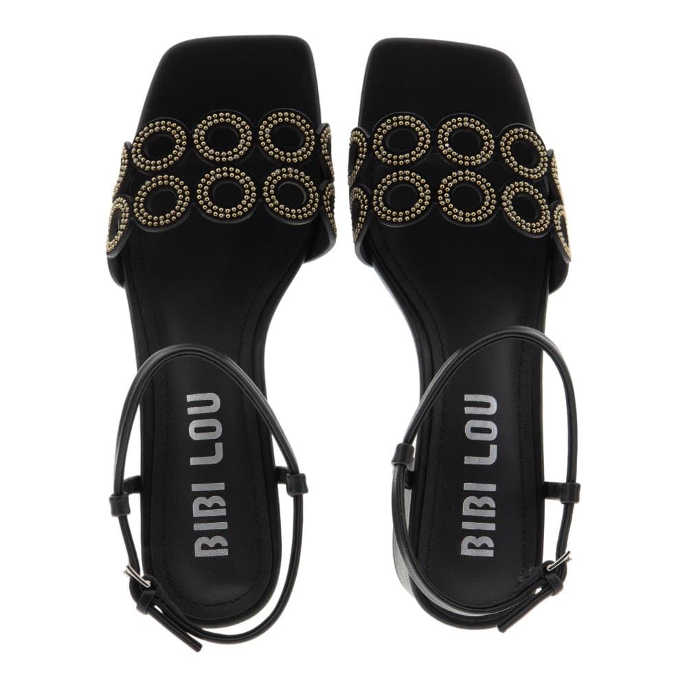 Sandalias tacón bajo y tachas Bibilou mujer foto 2