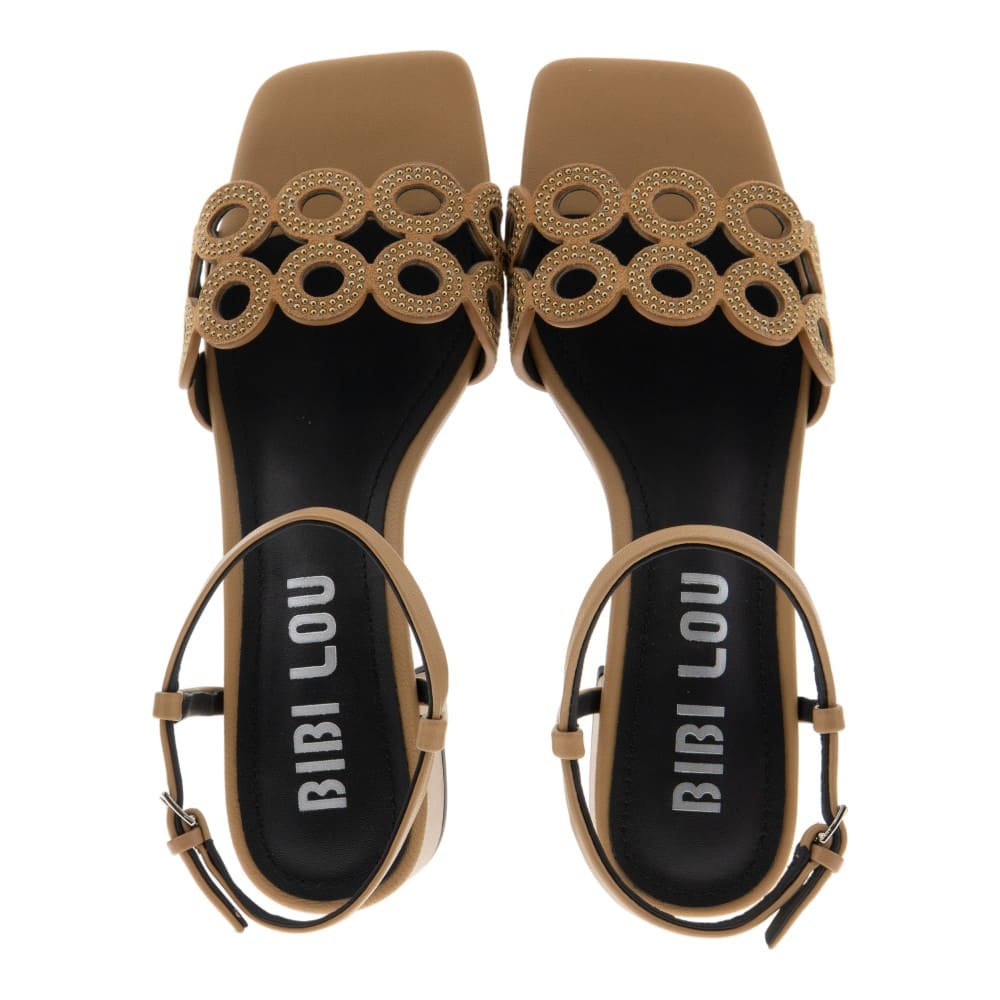 Sandalias tacón bajo y tachas Bibilou mujer foto 2