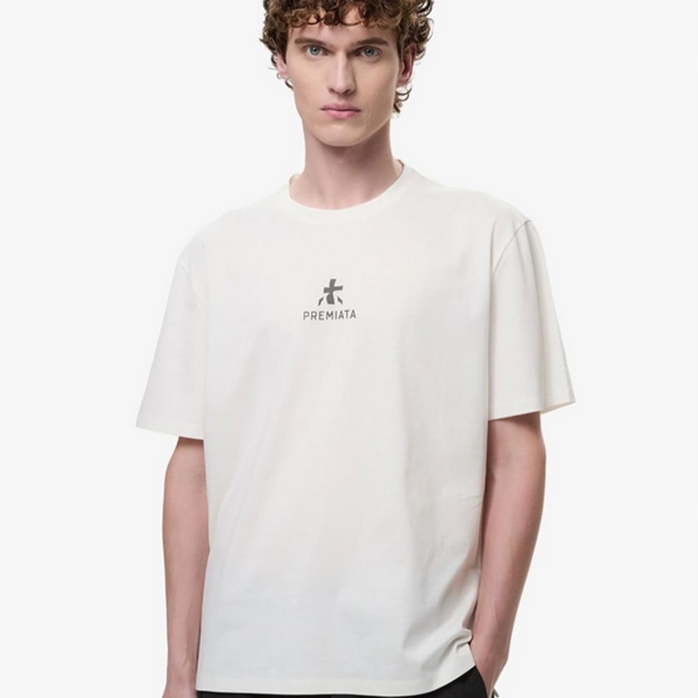 Camiseta Premiata blanca con logo frontal para hombre | Gallery Carrilé foto 2