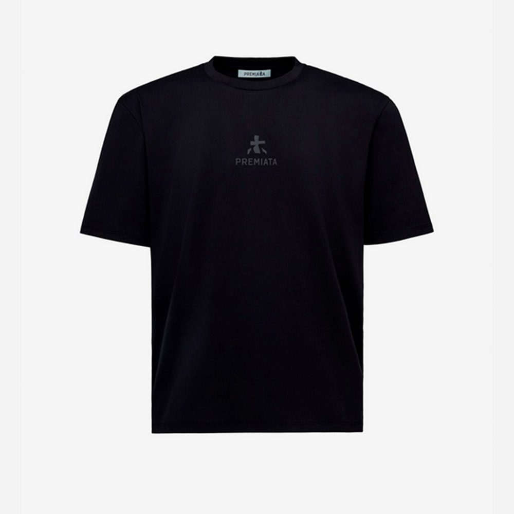 Camiseta negra algodón hombre Premiata PA1017