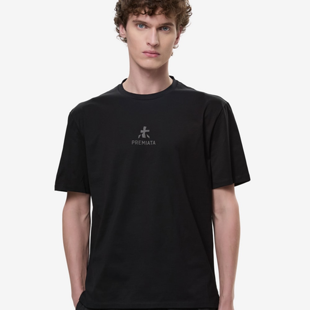 Camiseta Premiata negra de algodón para hombre | Gallery Carrilé foto 2