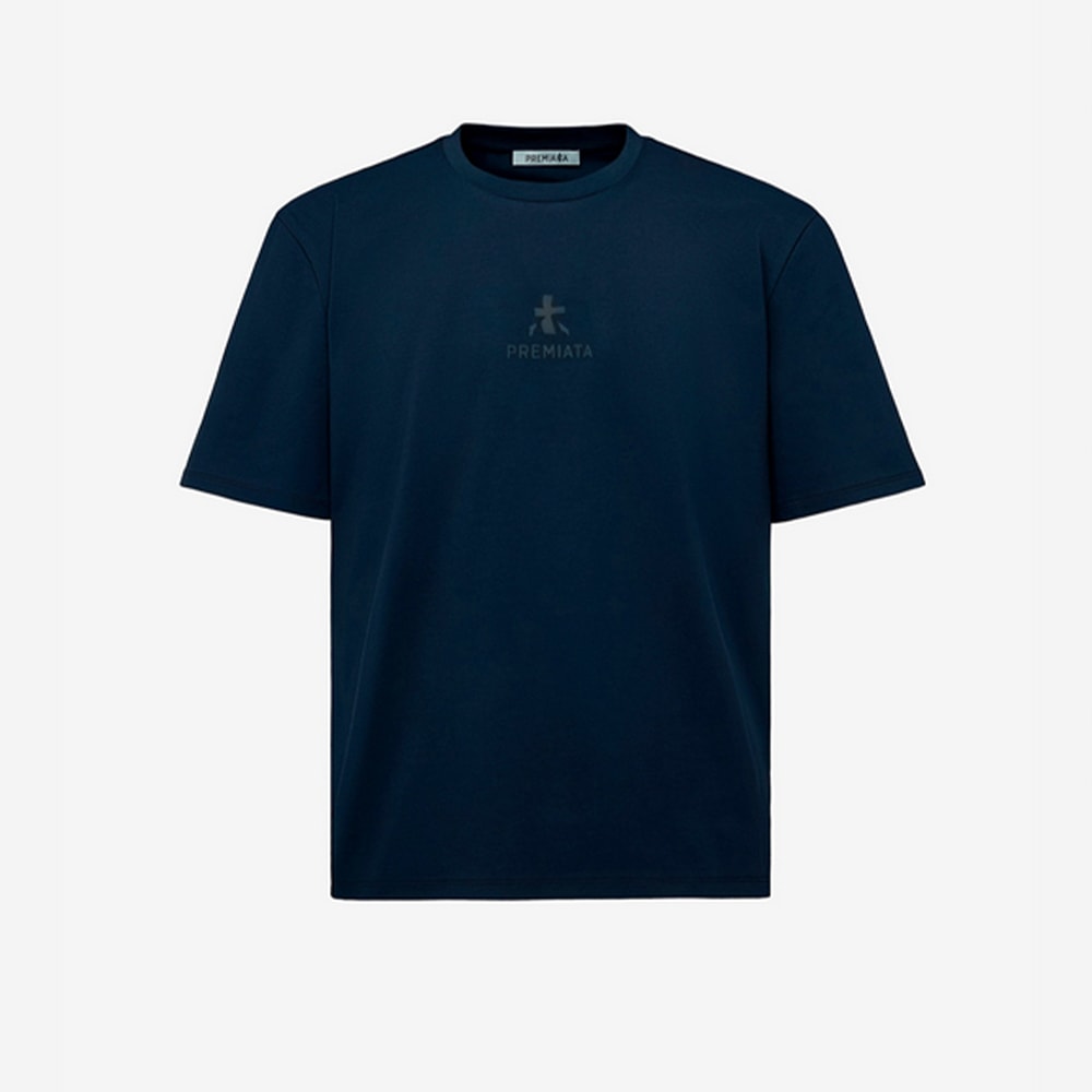 Camiseta azul logo en relieve Premiata PA1017