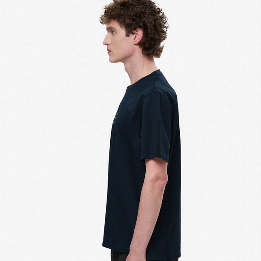 Camiseta Premiata azul marino para hombre – Estilo minimalista y moderno foto 3
