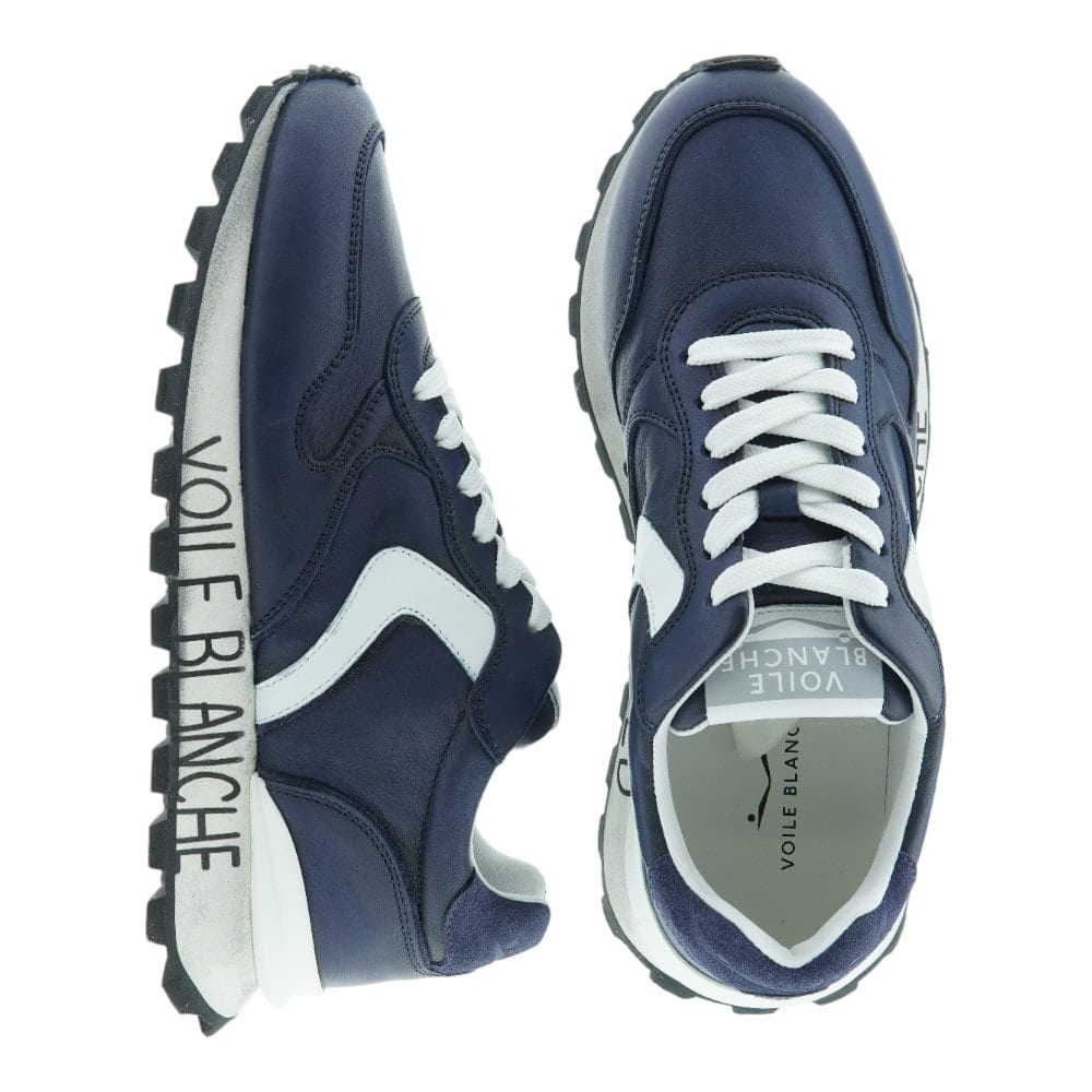 Zapatillas Paris Race en Azul Marino para Hombre de Voile Blanche | Gallery Carrile foto 2