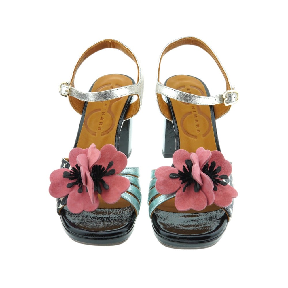 Sandalias mujer negras tacón Chie Mihara | Elegancia y confort foto 2