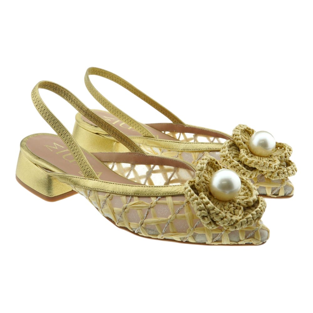  Zapatos Destalonados Camel Miuxa Perlas Pecado