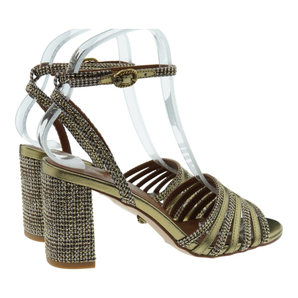Sandalias de Tacón Bronce y Brillantes Kurt Geiger Mujer | Gallery Carrile foto 4