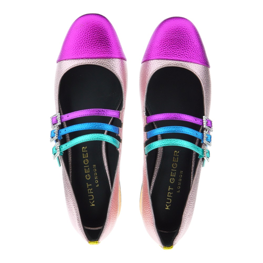 Bailarina Mary Jane Multicolor con Hebillas Kurt Geiger | Calzado Versátil | GalleryCarrile foto 2
