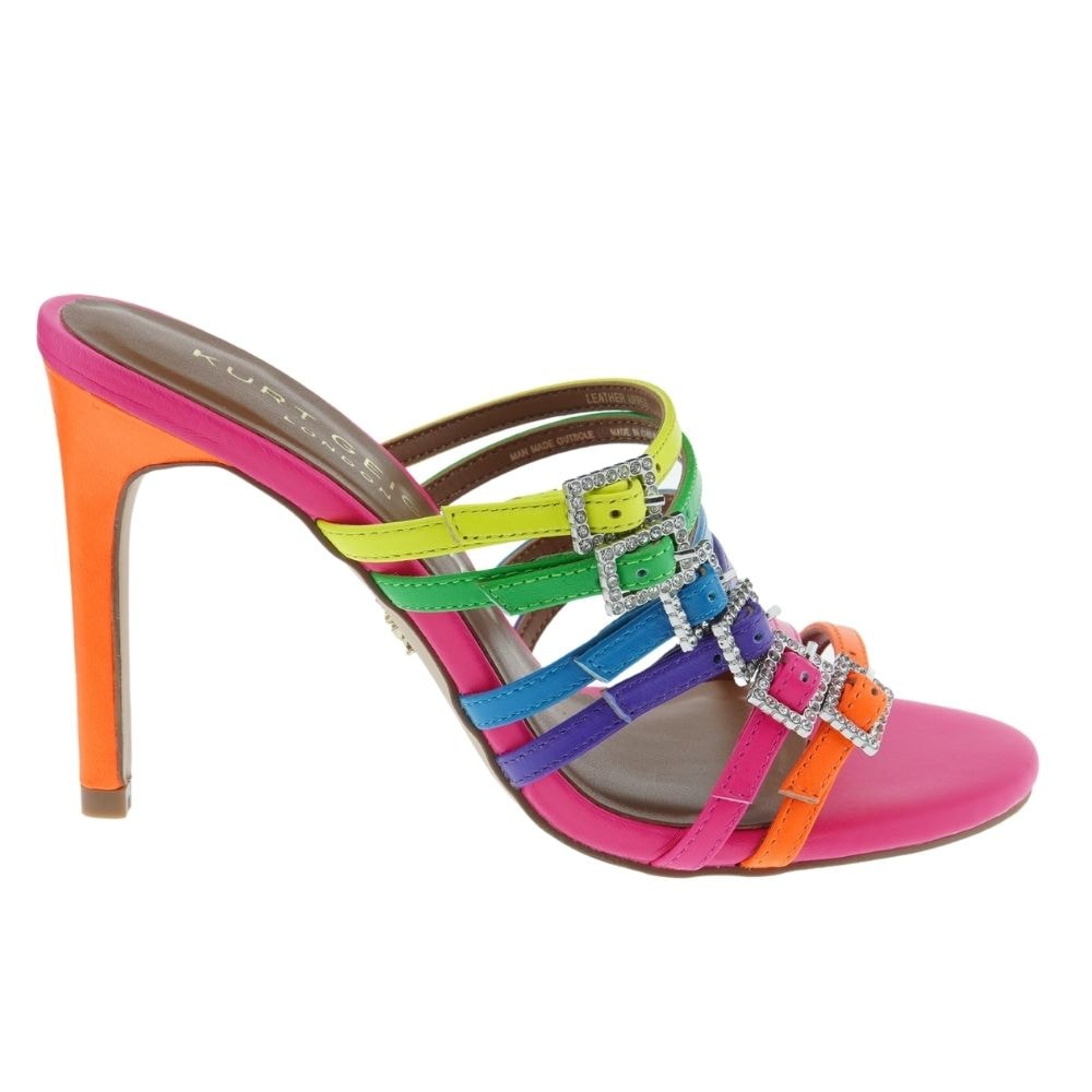 Sandalias fiesta multicolor tacón Kurt Geiger Pierra Mule foto 5