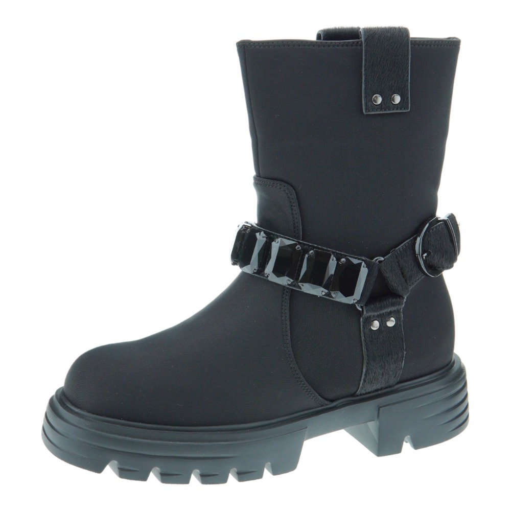 Bota de nylon motera adorno cristales Jeannot PJ533 G foto 3