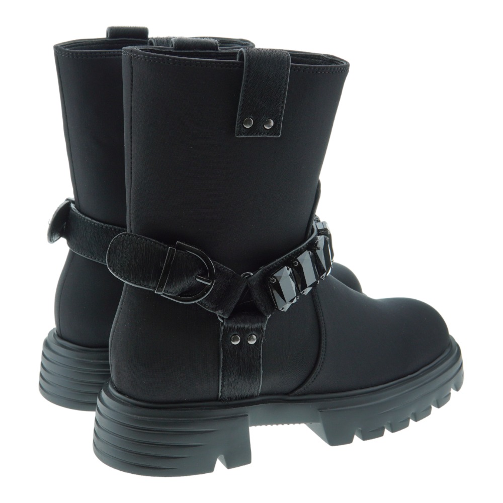 Bota de nylon motera adorno cristales Jeannot PJ533 G foto 4