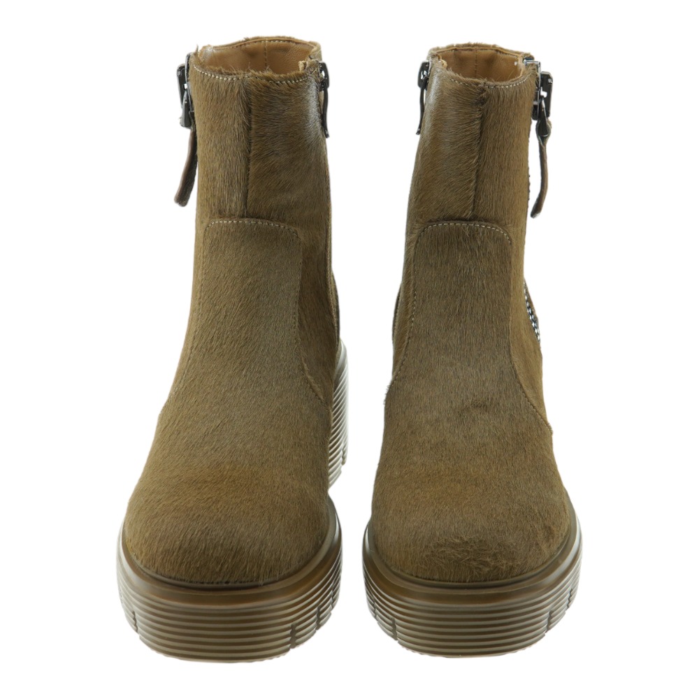 Botin piel pony mujer tacon y cremallera Jeannot PJ544 foto 2