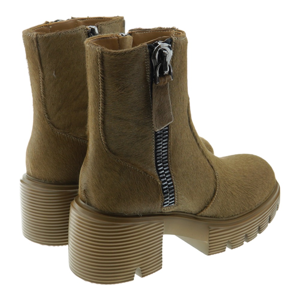 Botin piel pony mujer tacon y cremallera Jeannot PJ544 foto 4