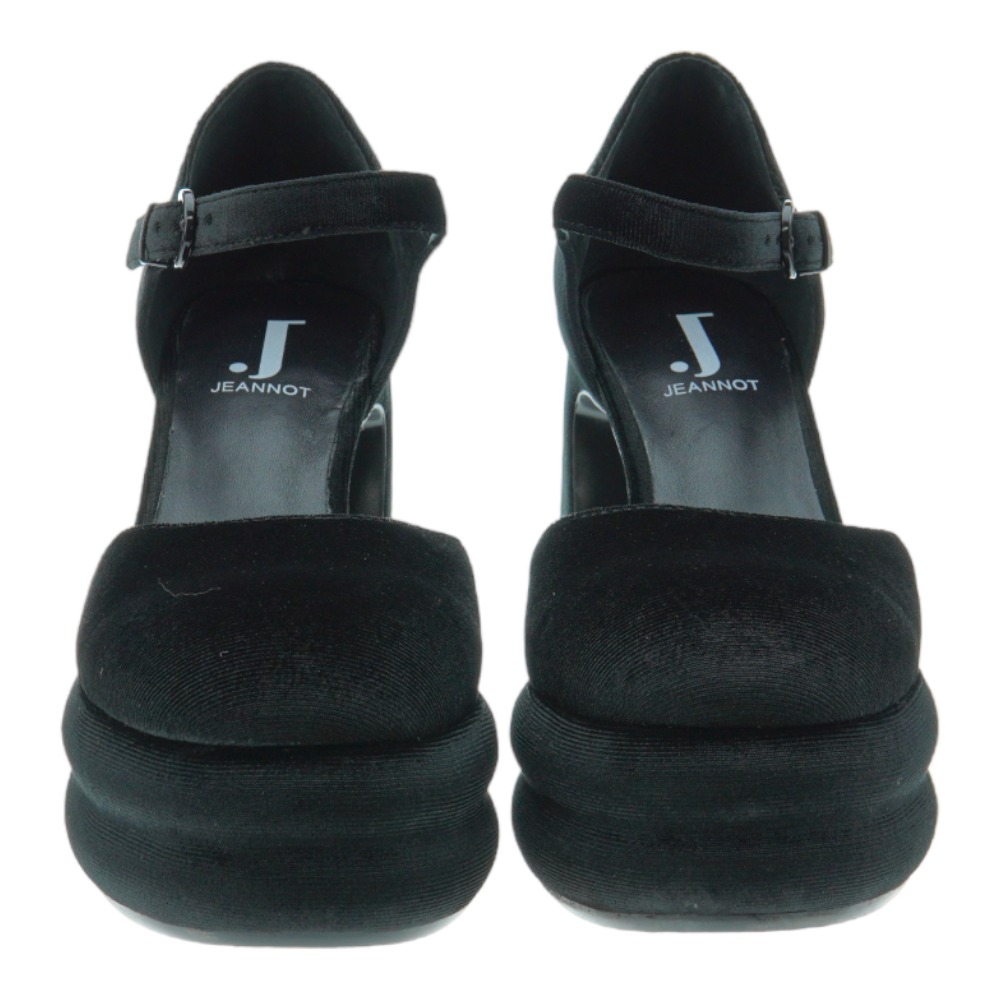 Zapato tacón mujer terciopelo hebilla Jeannot PL552 foto 2