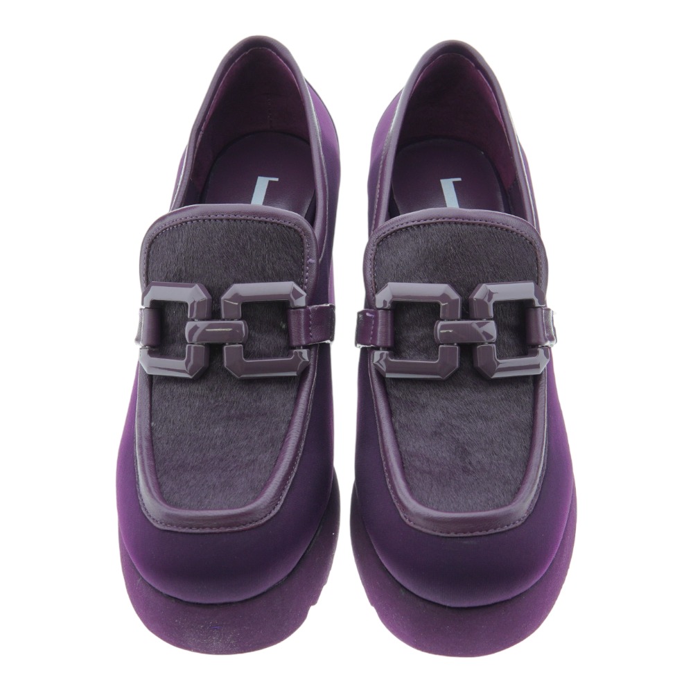 Mocasin piel tacon y platafroma pony Jeannot PJ572 foto 2