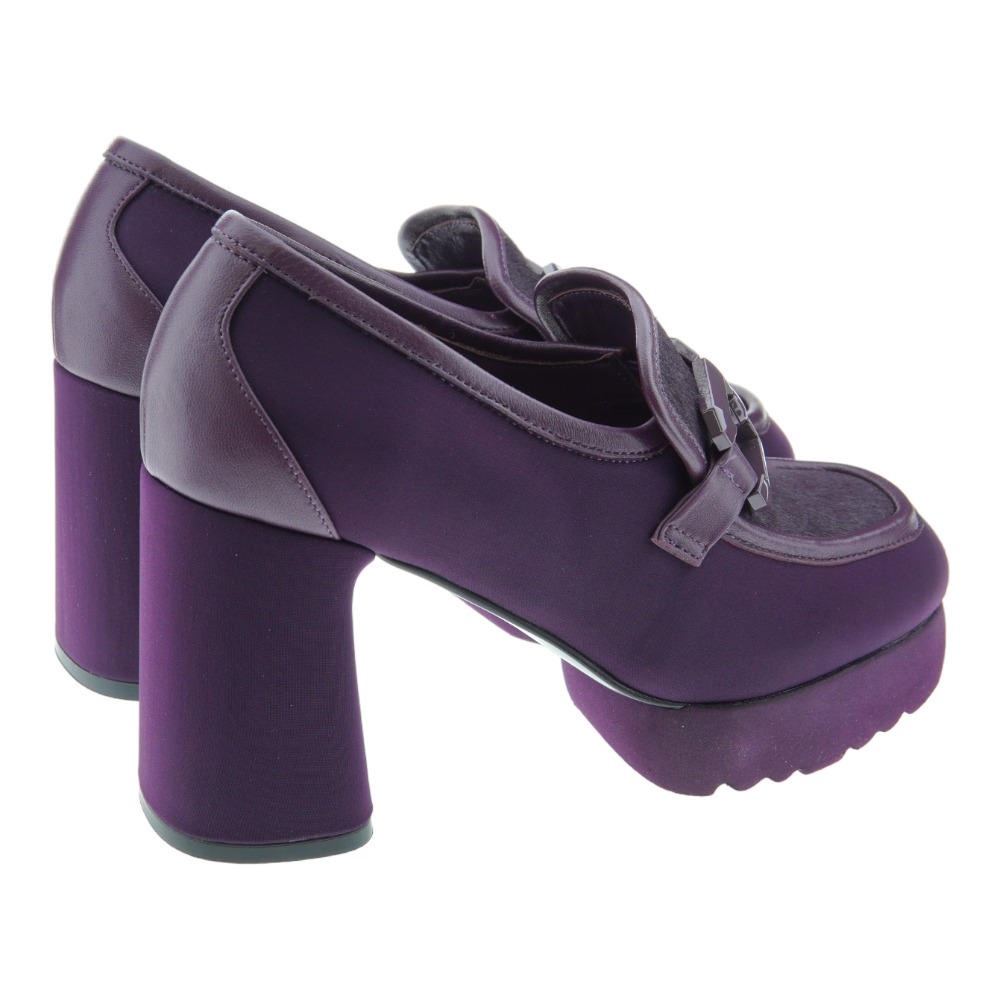 Mocasin piel tacon y platafroma pony Jeannot PJ572 foto 4