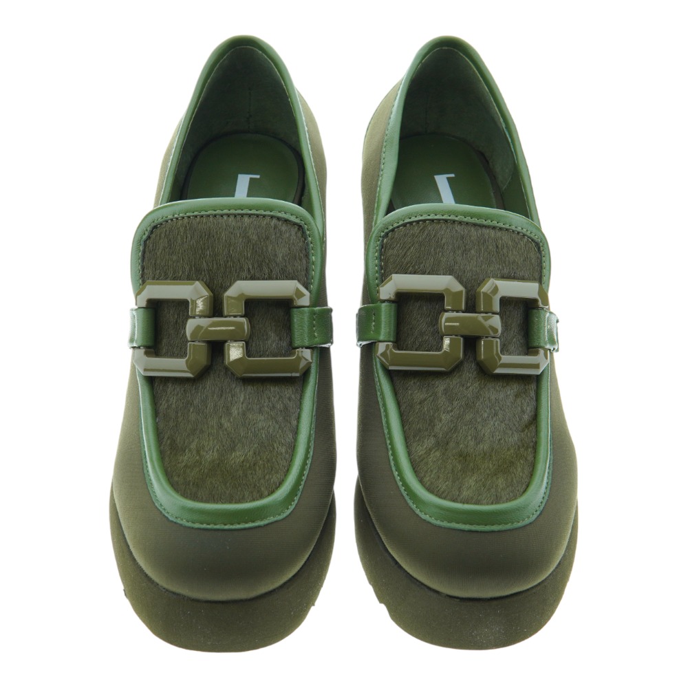 Mocasin tacon y platafroma piel pony Jeannot PJ572 foto 2