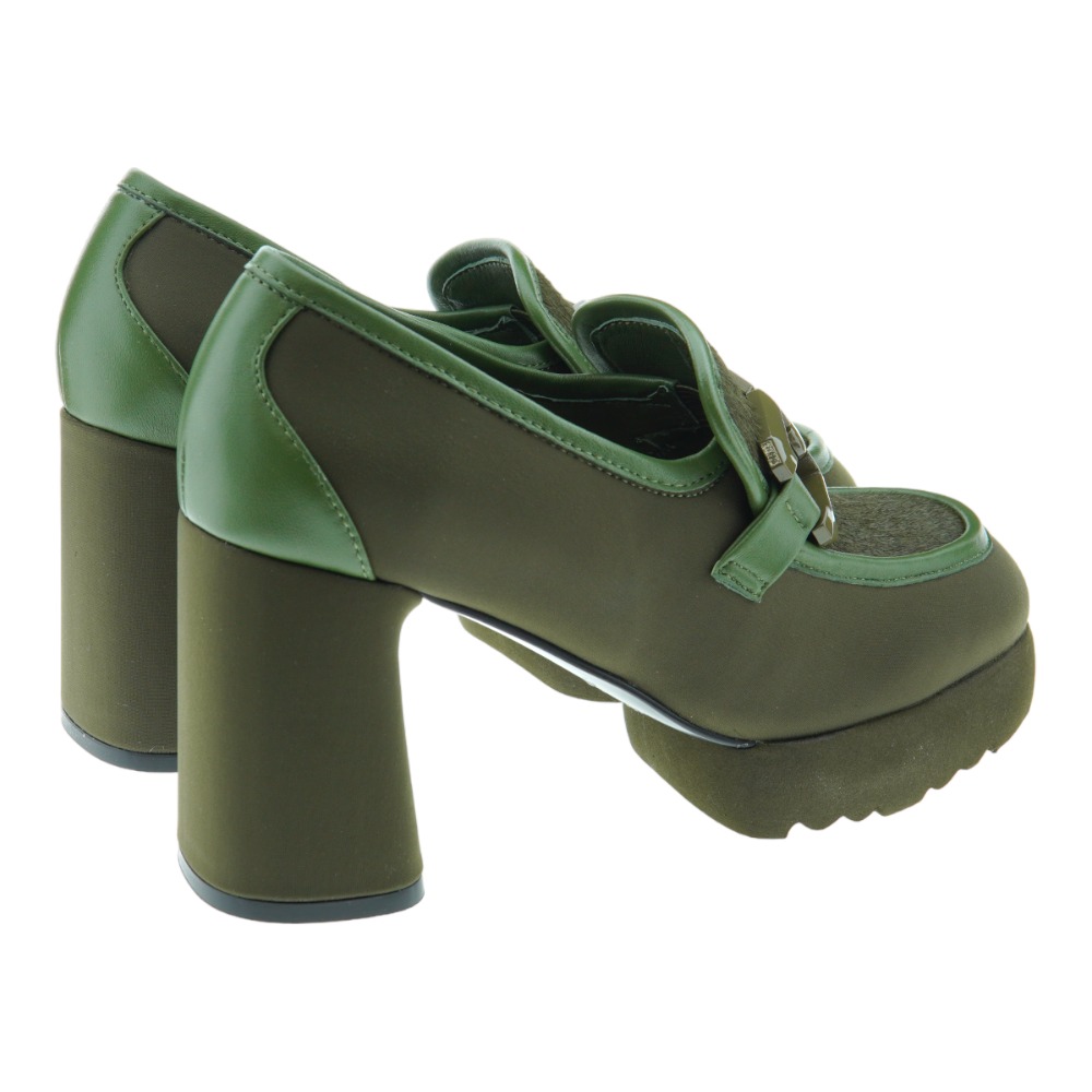 Mocasin tacon y platafroma piel pony Jeannot PJ572 foto 4