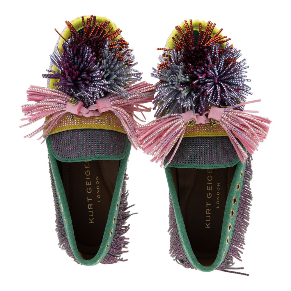 Kurt Geiger mocasines mujer multicolor strass | Loafers joya foto 2