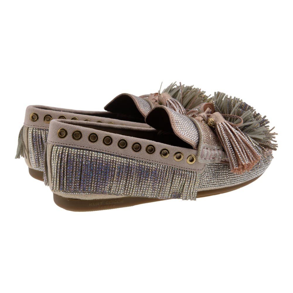 Mocasines mujer Kurt Geiger flecos | Loafers joya con strass foto 4