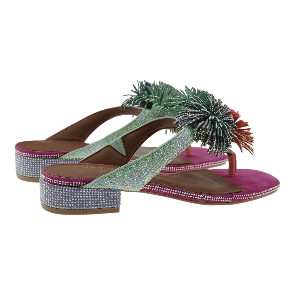 Sandalias Planas Dedo Kurt Geiger - Colores Vibrantes y Elegancia foto 4