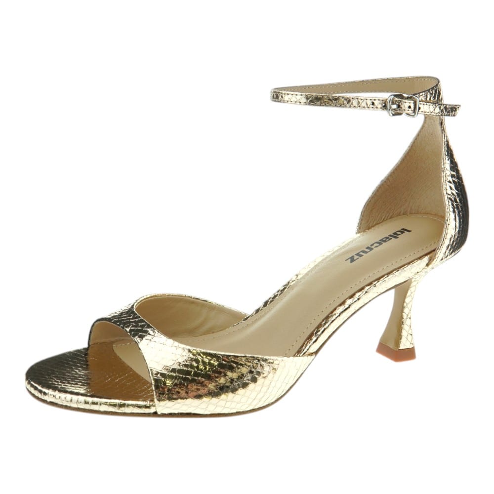 Sandalias Tacón Mujer Lola Cruz Plateadas | Elegancia para tus Eventos en Gallery foto 3