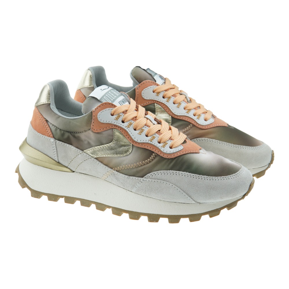 Sneakers metalizadas mujer Voile Blanche Qwark Hype Women