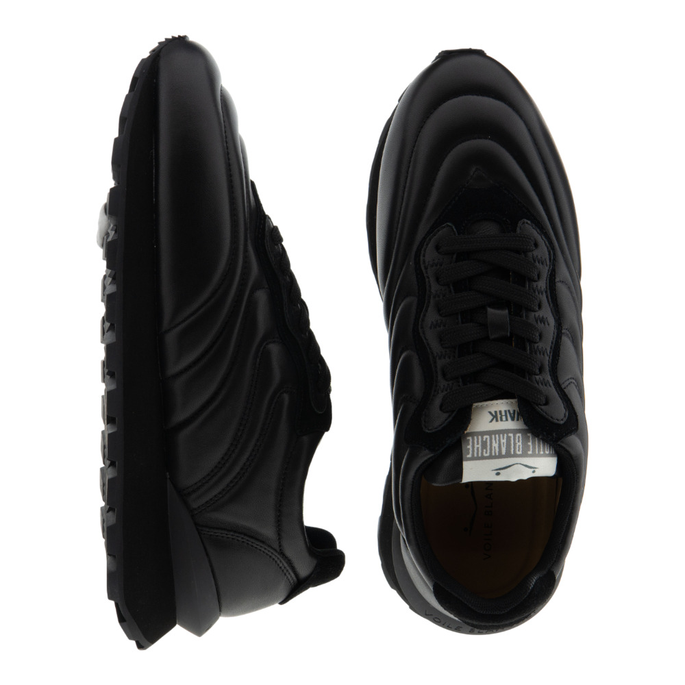 Zapatillas hombre casual negras Voile Blanche piel foto 2