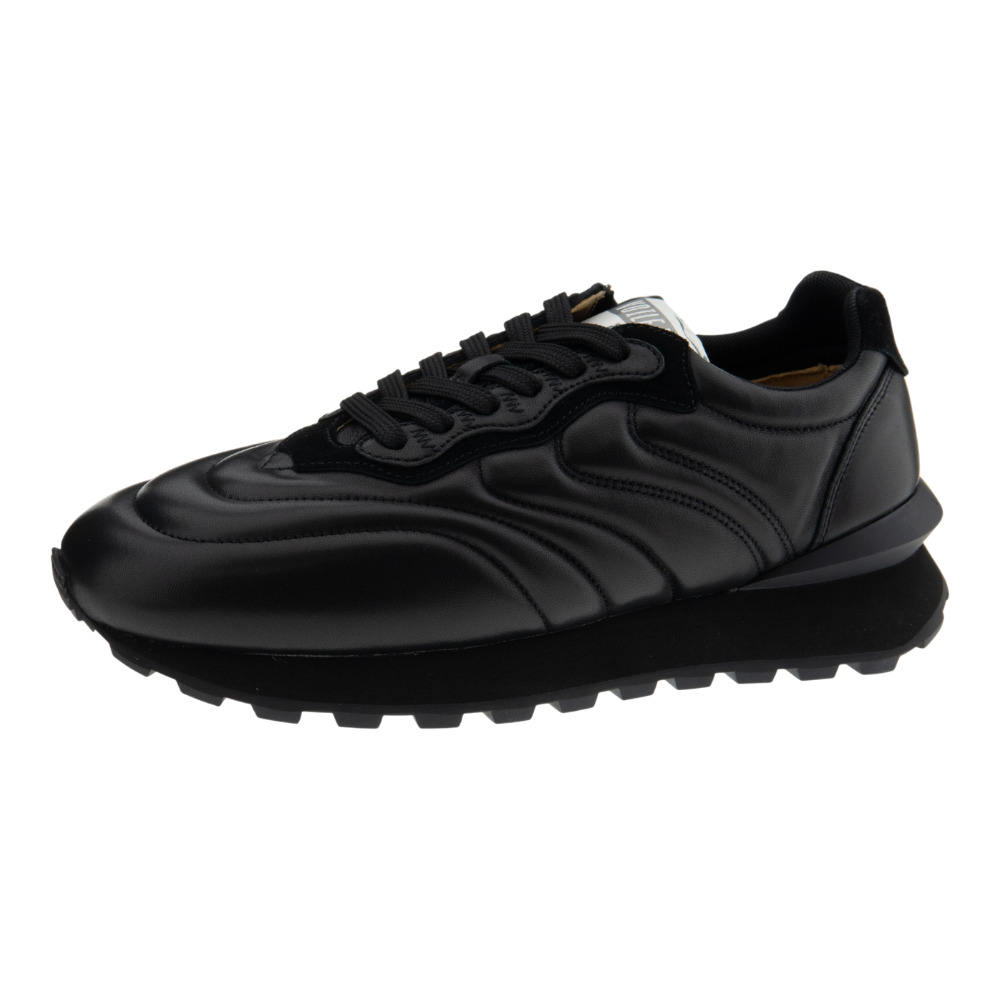 Zapatillas hombre casual negras Voile Blanche piel foto 3
