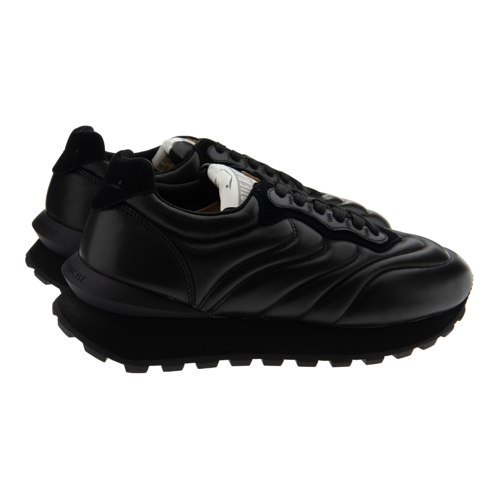 Zapatillas hombre casual negras Voile Blanche piel foto 4