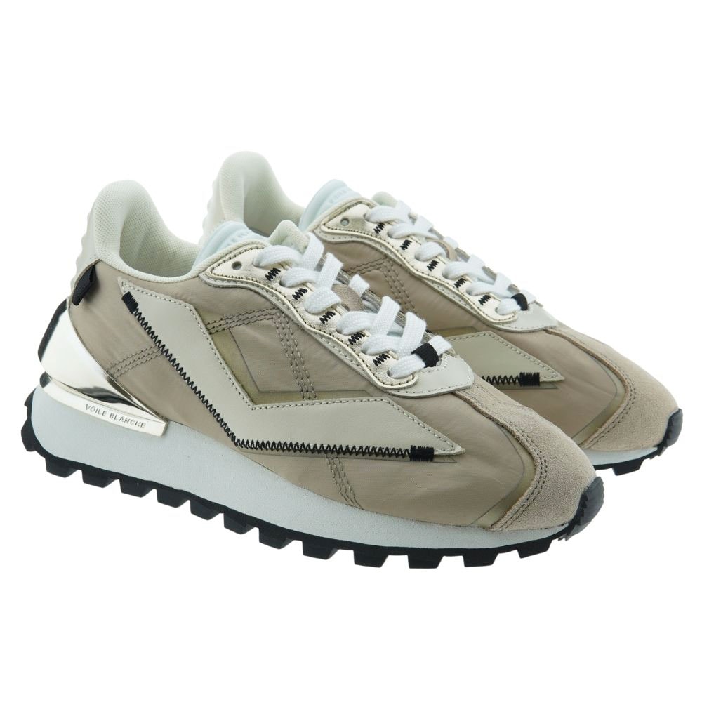 Sneakers mujer piel ante cordones Voile Blanche Qwark Spur 2