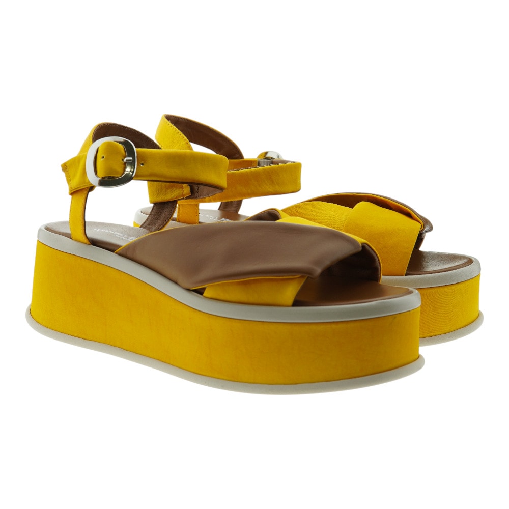 Sandalias Plataforma Mujer Amarillas Patrizia Bonfanti Ranya