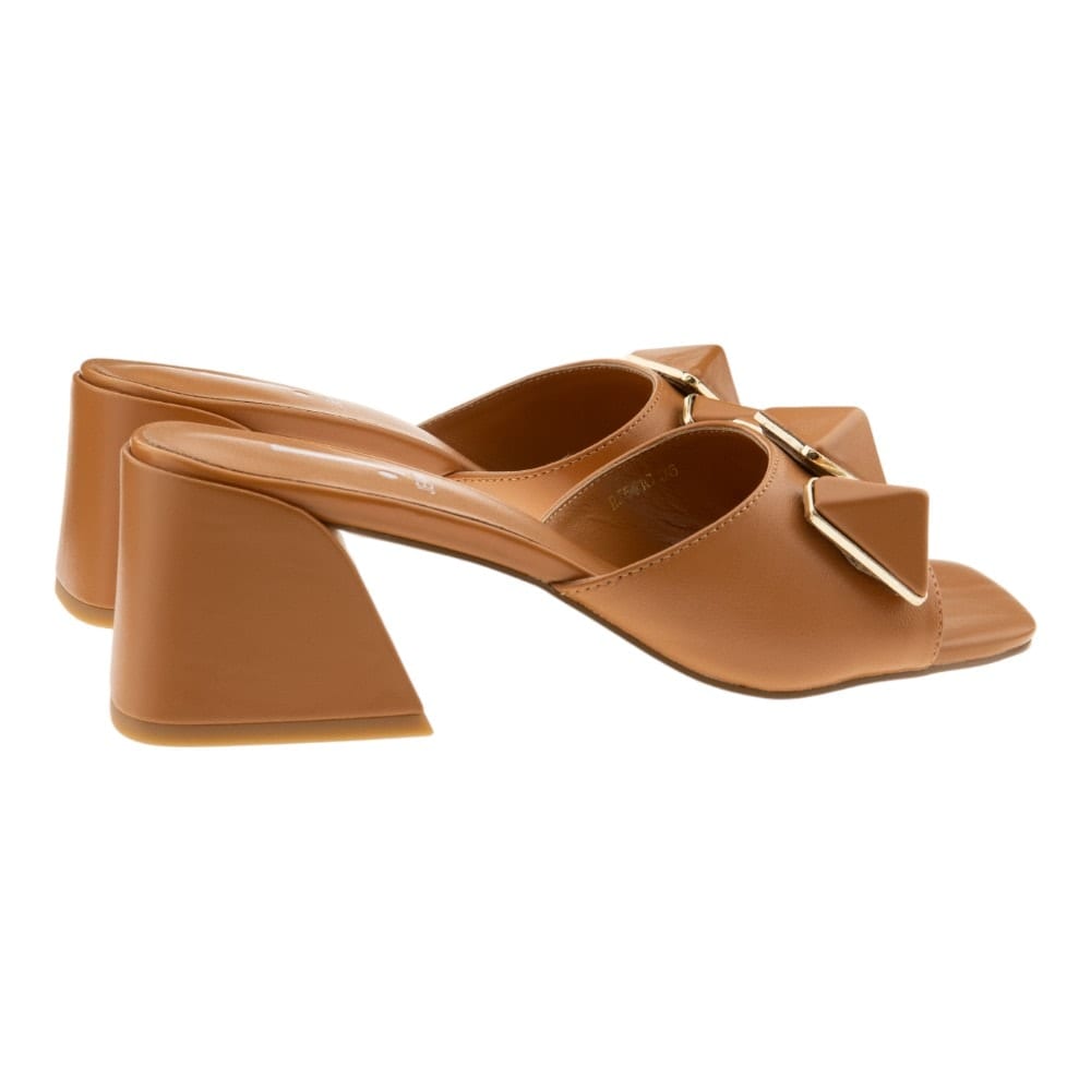 Sandalias Mules Jeannot en Tono Tostado - Elegancia Informal | Gallery Carrile foto 4
