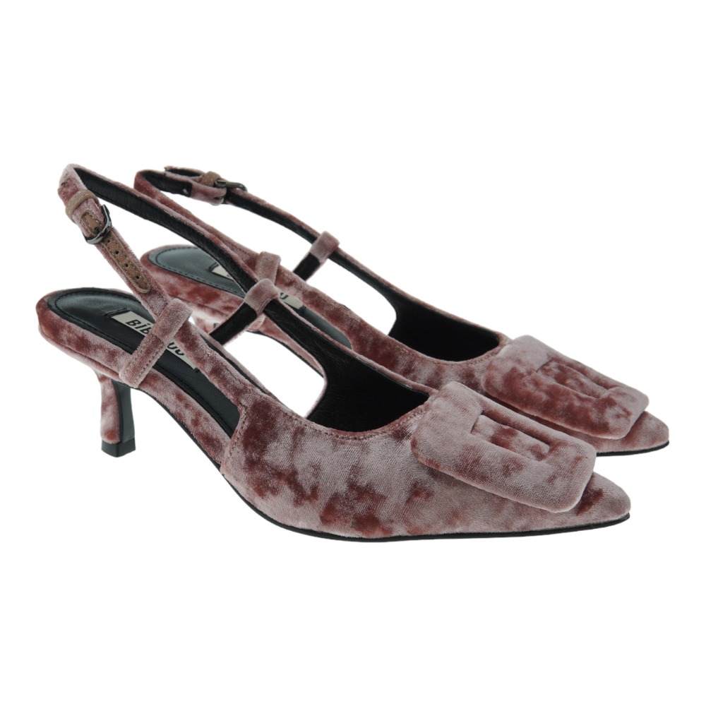 Zapato stiletto destalonado terciopelo strass Bibilou Robin 711Z00VK