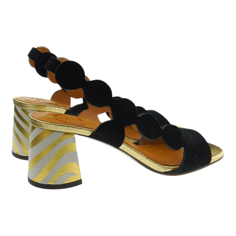 Sandalias negras mujer tacón ancho Chie Mihara | Elegancia y confort foto 4