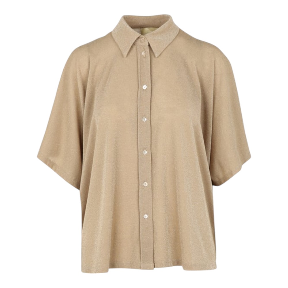 Camisa Manga Corta Dorada Momoni Brooklyn