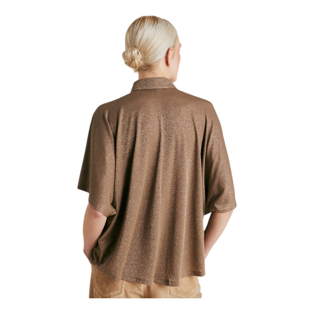 Camisa Manga Corta Dorada Momoni Brooklyn foto 4