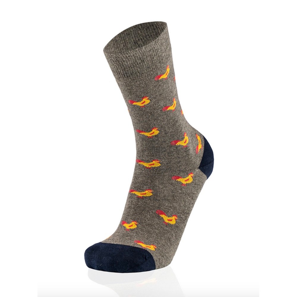 Calcetines altos orgánicos dibujos hombre West Mister Rooster