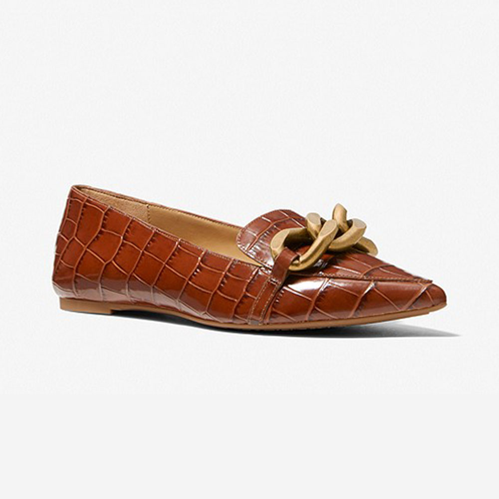 Bailarina punta cadena Michael Kors Scarlett Flex Flat