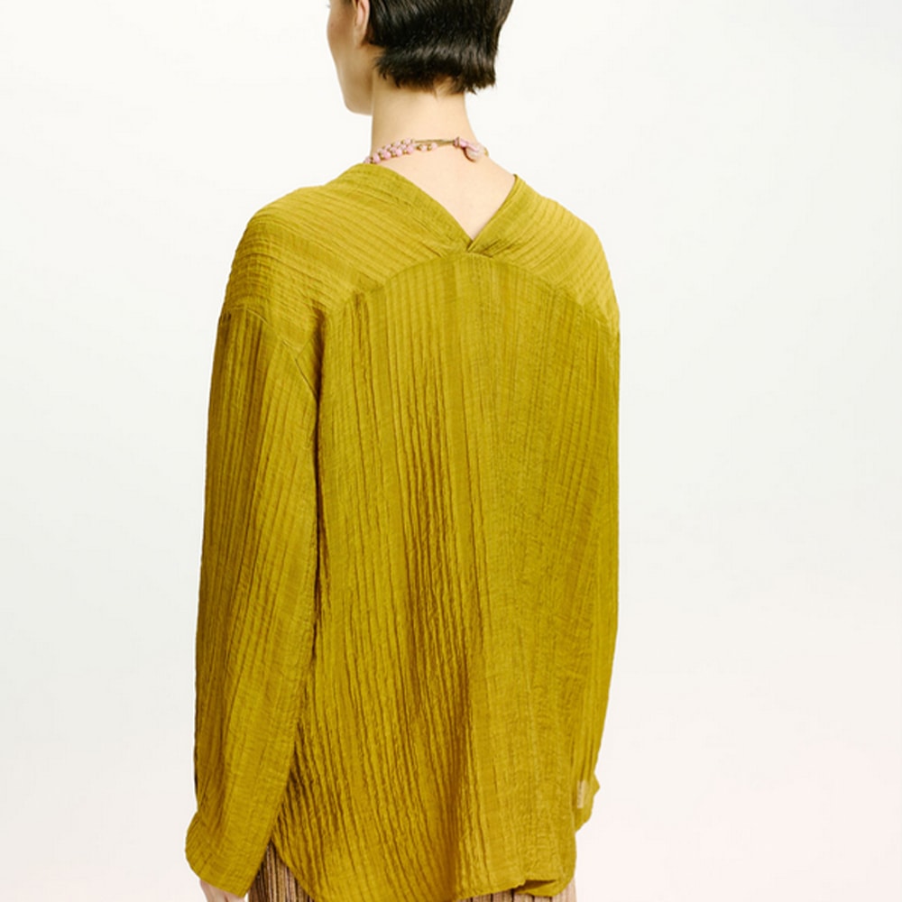 Camisa de Mujer Momoni en Kaki | Exclusiva en Gallery Carrile foto 4