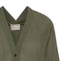 Camisa de Mujer Momoni en Kaki | Exclusiva en Gallery Carrile foto 6
