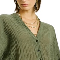 Camisa de Mujer Momoni en Kaki | Exclusiva en Gallery Carrile foto 7